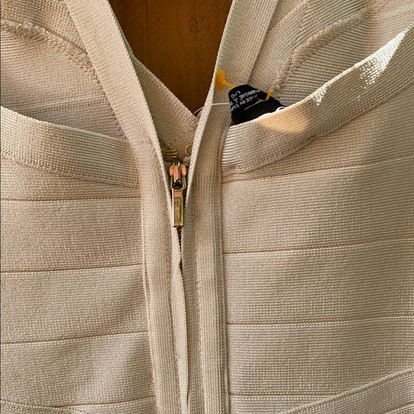 bebe Cream Bandage Dress - Picture 4 of 6